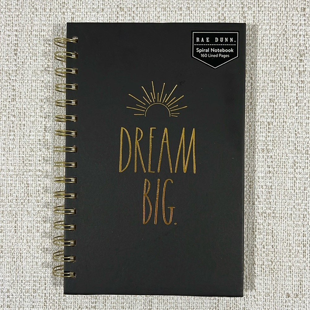 Rae Dunn “DREAM BIG” Spiral Notebook - NWOT